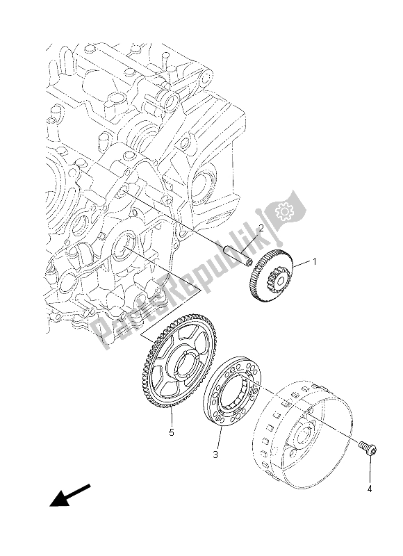 Wszystkie części do Rozrusznik Yamaha MT 09 900 2015