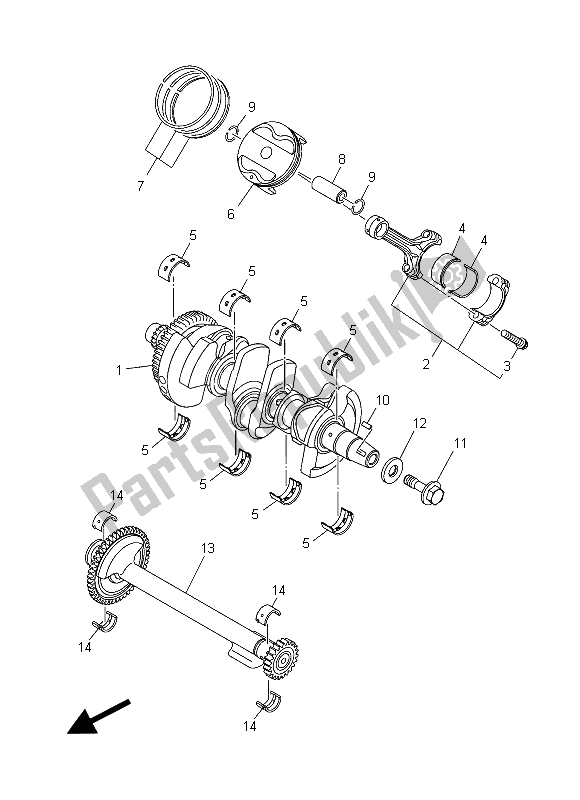 Wszystkie części do Wa? Korbowy I T? Ok Yamaha MT 09 900 2015