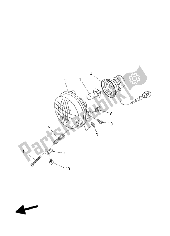 Todas las partes para Faro de Yamaha YFM 660 FA Grizzly 2005