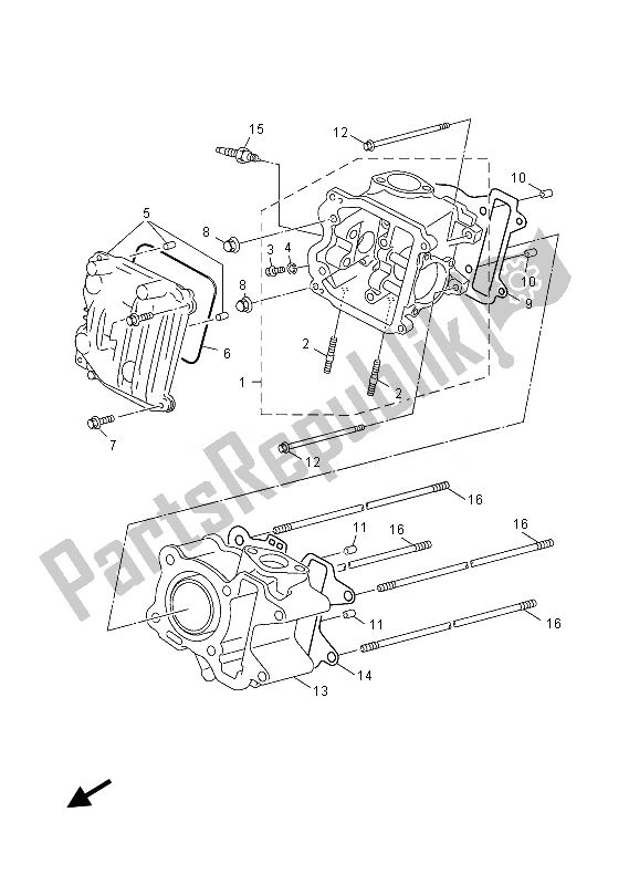 Todas las partes para Cabeza De Cilindro de Yamaha YN 50F 2013