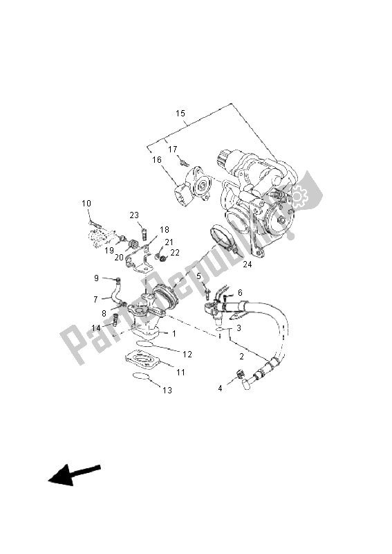 Todas las partes para Ingesta 2 de Yamaha VP 125 X City 2011