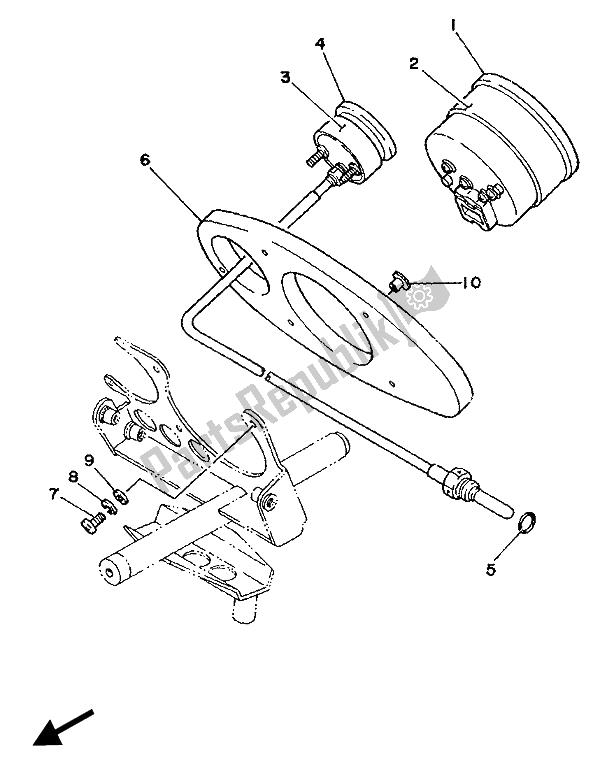 Tutte le parti per il Metro del Yamaha TZ 250 1989