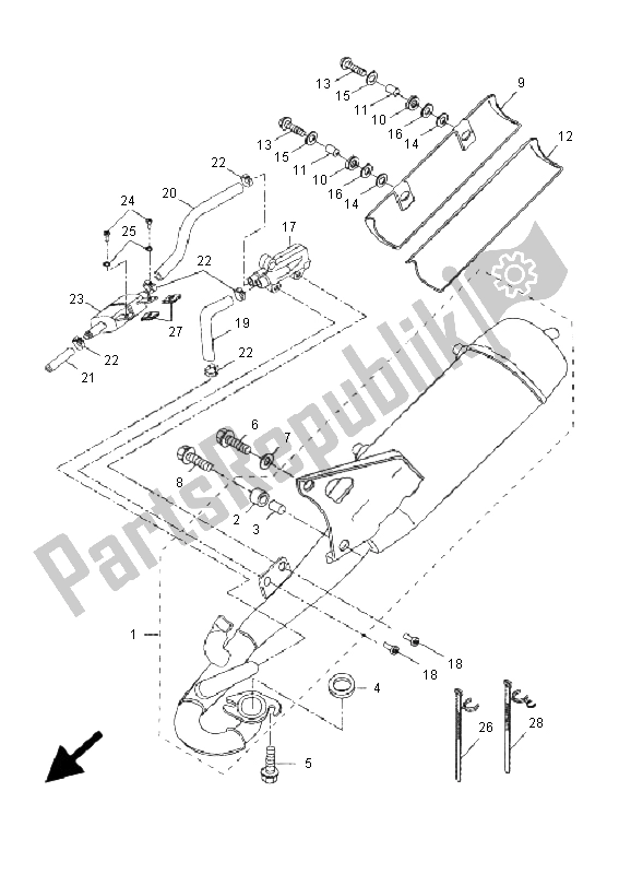 Todas las partes para Cansada de Yamaha YQ 50L Aerox Replica 2005