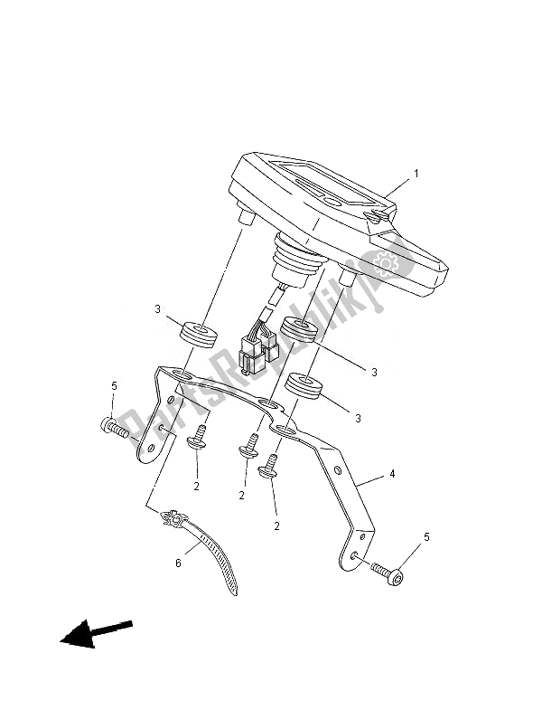 Toutes les pièces pour le Mètre du Yamaha XT 660R 2007