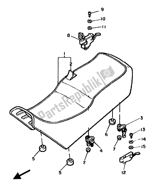 Tutte le parti per il Posto A Sedere del Yamaha FJ 1100 1985