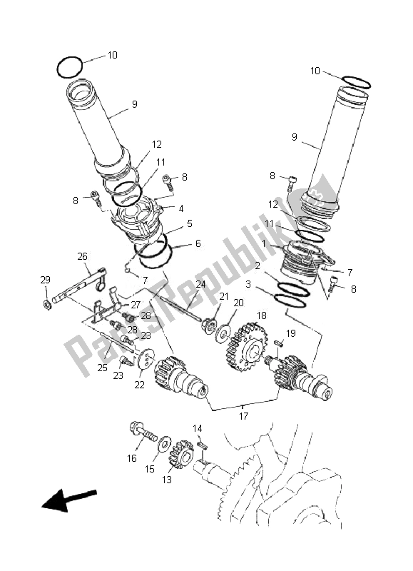 All parts for the Camshaft & Chain of the Yamaha MT 01 1670 2007