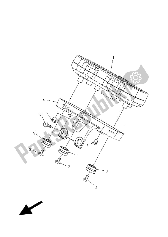 All parts for the Meter of the Yamaha MT 07A 700 2014