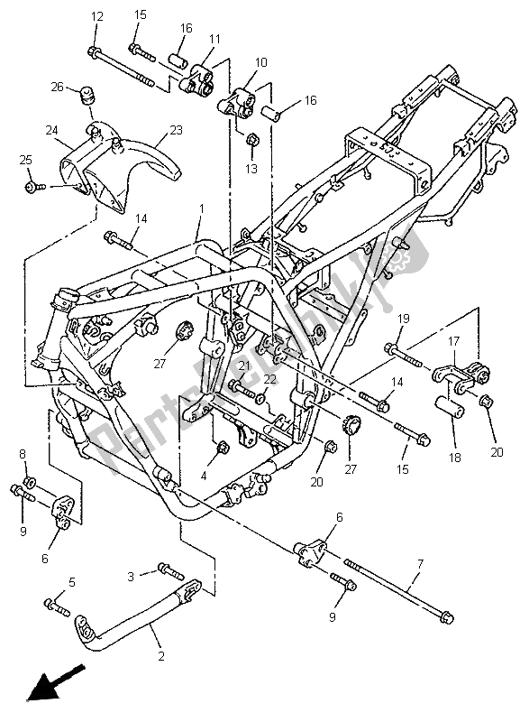 Toutes les pièces pour le La Célébrité du Yamaha XJR 1200 SP 1997