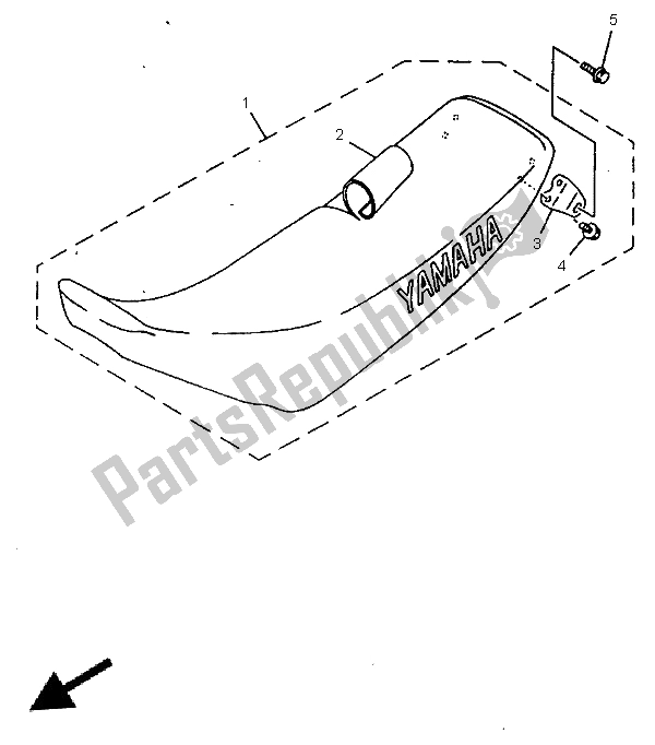 Toutes les pièces pour le Siège du Yamaha YZ 80 LC 1998