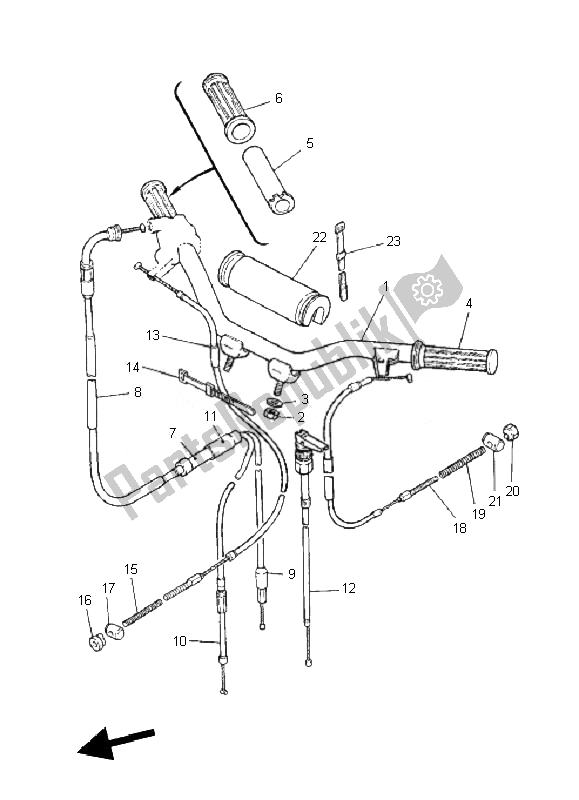 Toutes les pièces pour le Poignée Et Câble De Direction du Yamaha PW 50 2010