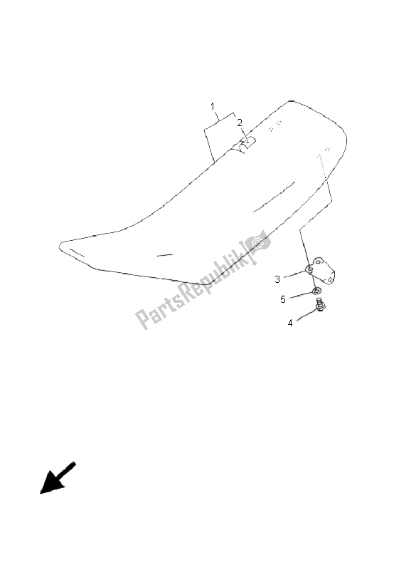 Tutte le parti per il Posto A Sedere del Yamaha YZ 125 2001