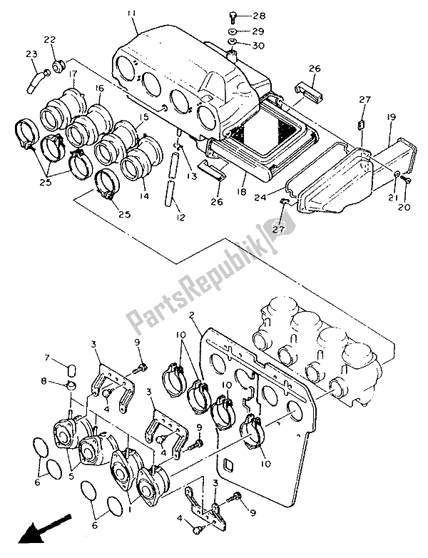 Todas las partes para Consumo de Yamaha FJ 1200 1991