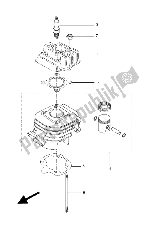 Wszystkie części do Cylinder Yamaha CW 50L 2011