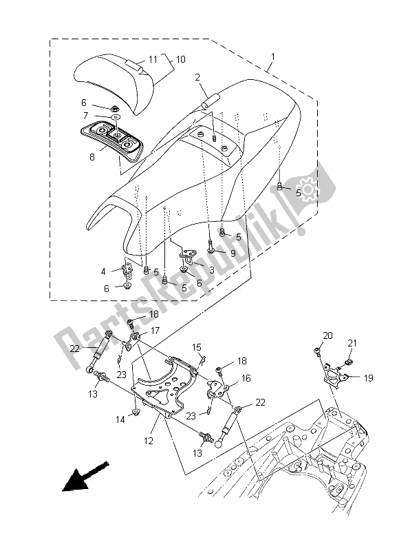 All parts for the Seat of the Yamaha XP 500A 2013