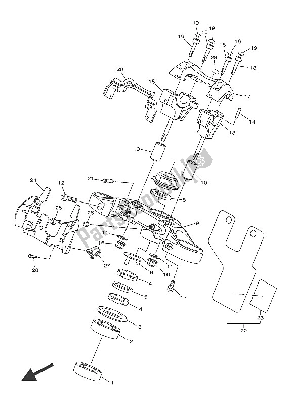 Wszystkie części do Sterowniczy Yamaha VMX 17 1700 2016