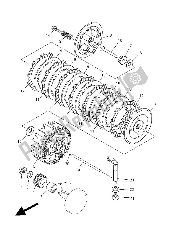 Wszystkie części do Sprz? G? O Yamaha YZ 80 SW LW 2000