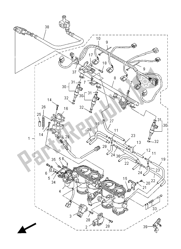 Tutte le parti per il Immissione 2 del Yamaha FZ1 N 1000 2012