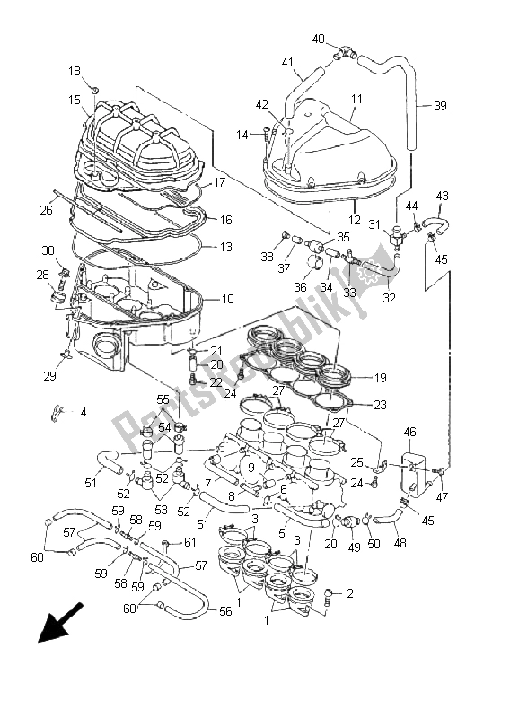 Tutte le parti per il Presa del Yamaha YZF R6 600 2001