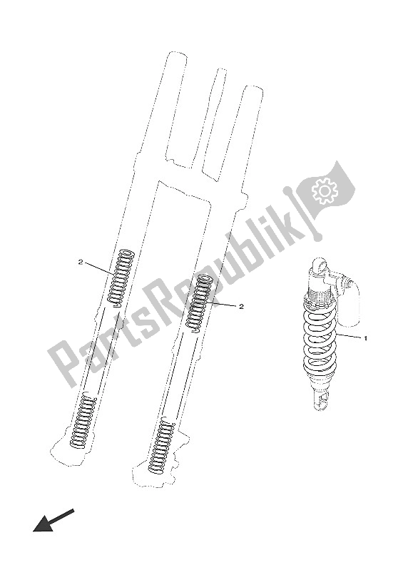 All parts for the Alternate For Chassis of the Yamaha YZ 250 FX 2016