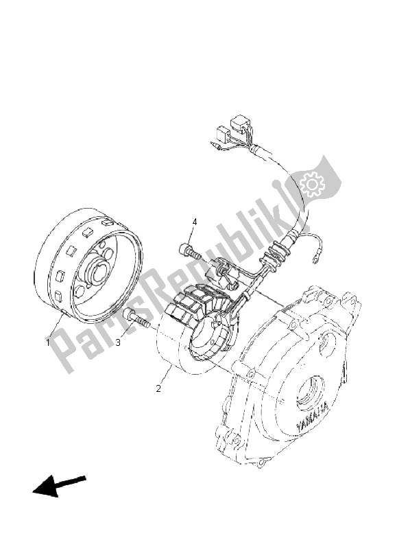 Todas las partes para Generador de Yamaha XT 125R 2008