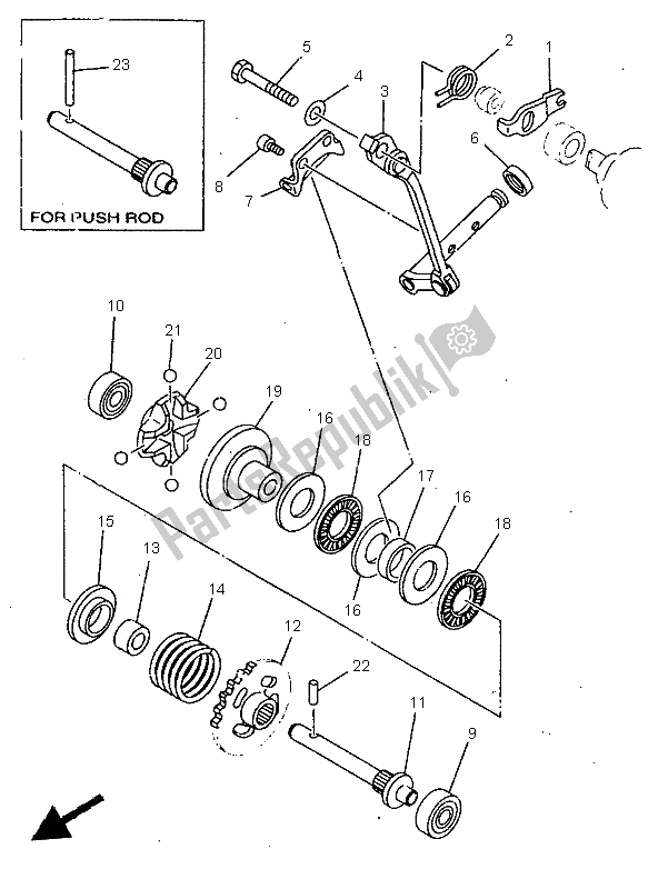 Tutte le parti per il Governatore del Yamaha YZ 250 1998