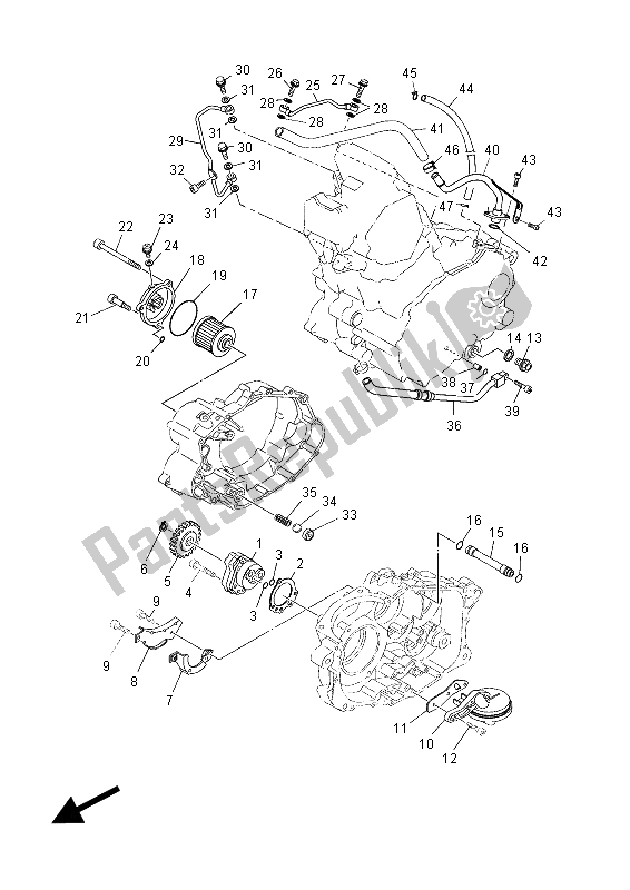 Todas las partes para Bomba De Aceite de Yamaha XT 660 ZA Tenere 2015