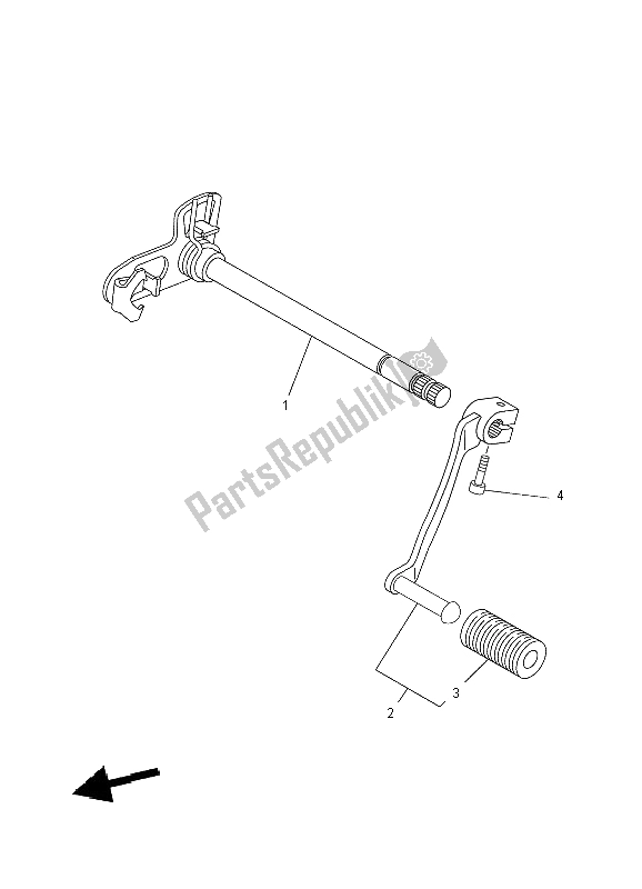 Tutte le parti per il Albero Del Cambio del Yamaha XT 660X 2004