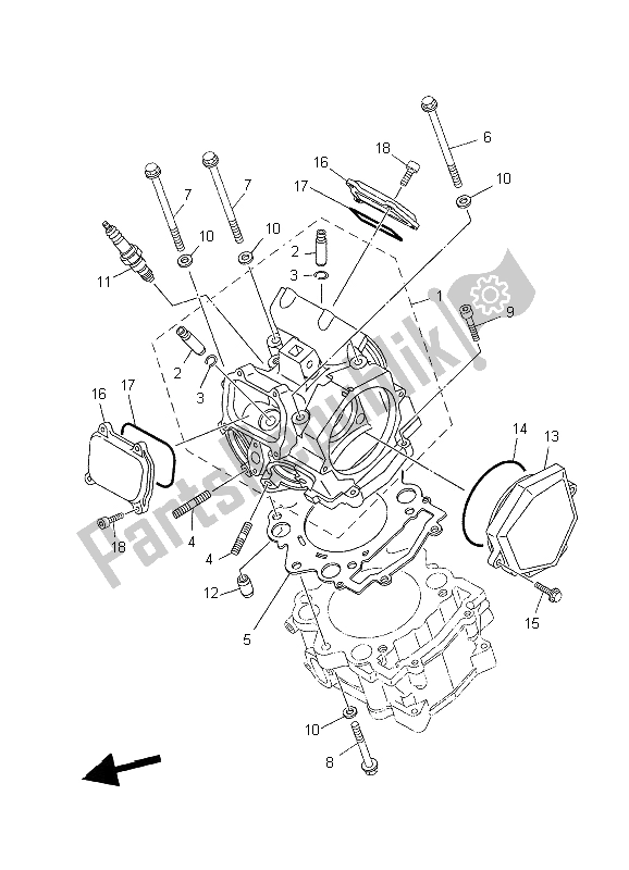 Wszystkie części do G? Owica Cylindra Yamaha XT 660X 2006