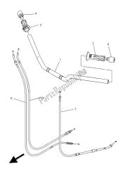 manija de dirección y cable