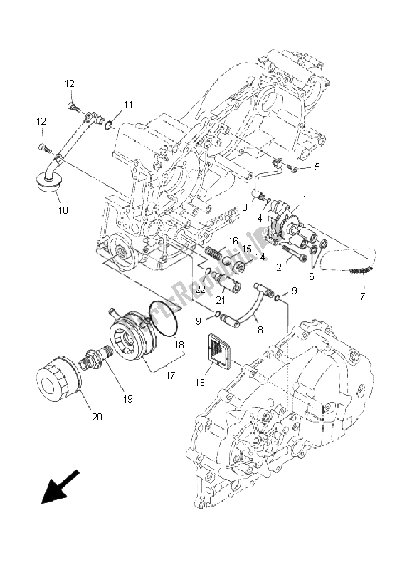 Todas las partes para Bomba De Aceite de Yamaha XP 500 T MAX 2005