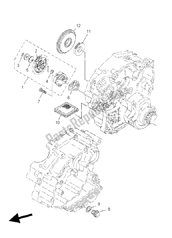 Todas las partes para Bomba De Aceite de Yamaha TT R 125 SW LW 2011