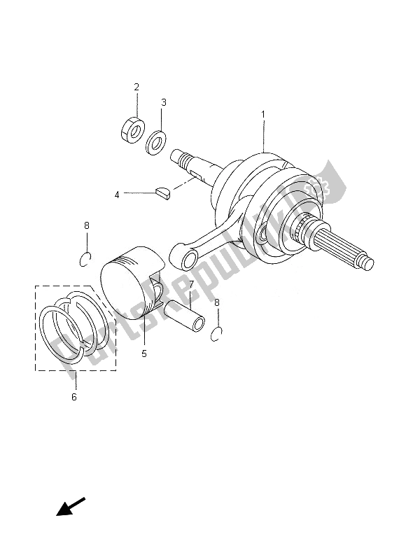 Todas as partes de Virabrequim E Pistão do Yamaha VP 250 2013