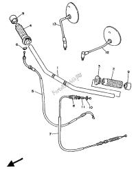 stuurhendel en kabel (platte hendel)