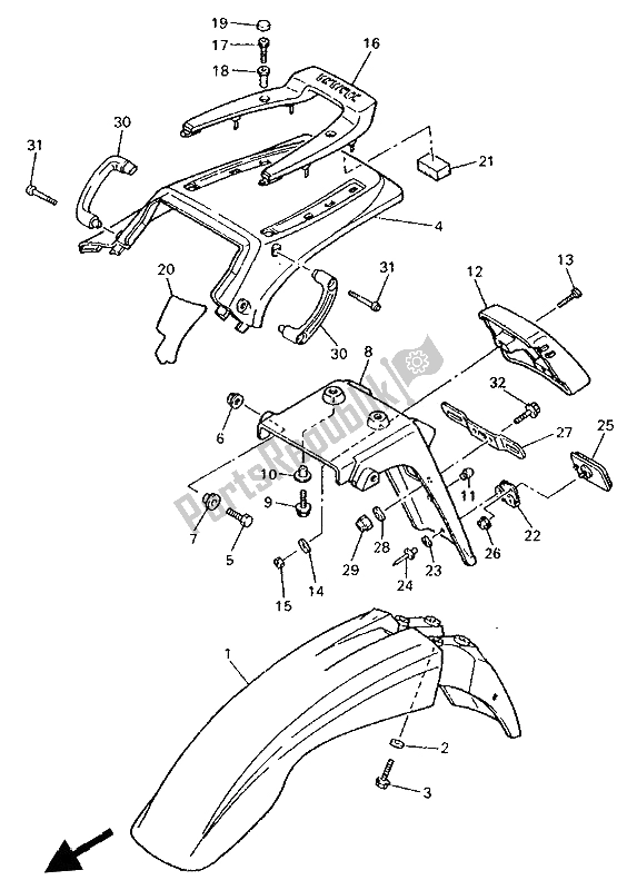 Wszystkie części do B? Otnik Yamaha XT 600K 1994