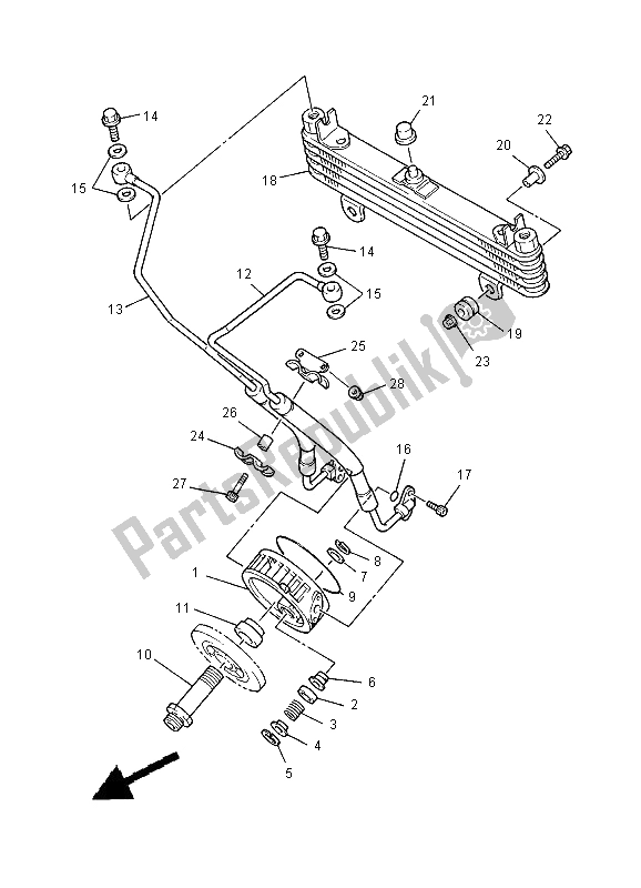 Todas las partes para Enfriador De Aceite de Yamaha XJ 900S Diversion 2000