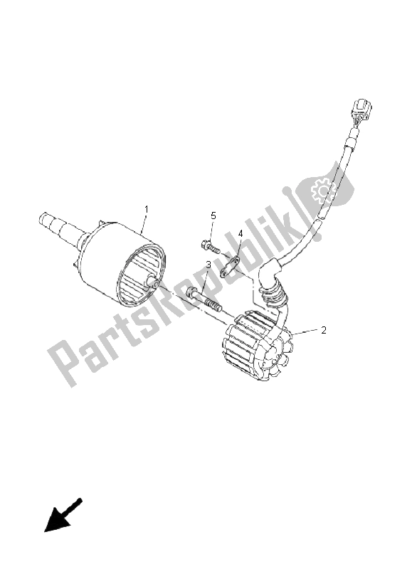 Toutes les pièces pour le Générateur du Yamaha FZ1 S Fazer 1000 2008