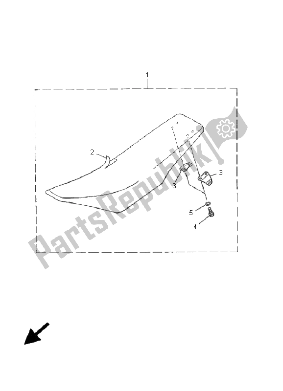 Todas las partes para Asiento de Yamaha YZ 426F 2001