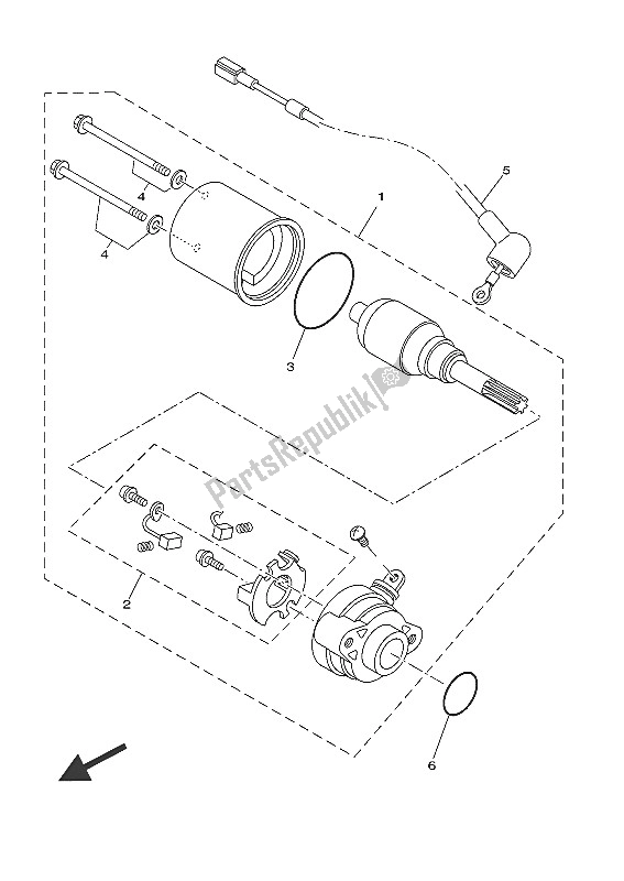 Tutte le parti per il Motore Di Avviamento del Yamaha YZF R 125A 2016