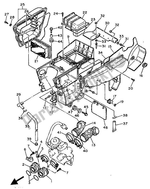 Todas las partes para Consumo de Yamaha XT 600E 1994