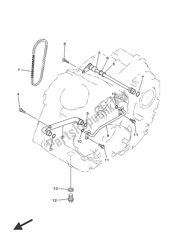 Tutte le parti per il Pompa Dell'olio del Yamaha XVS 1300 CU 2016