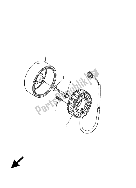 Tutte le parti per il Generatore del Yamaha XJ 600N 2001