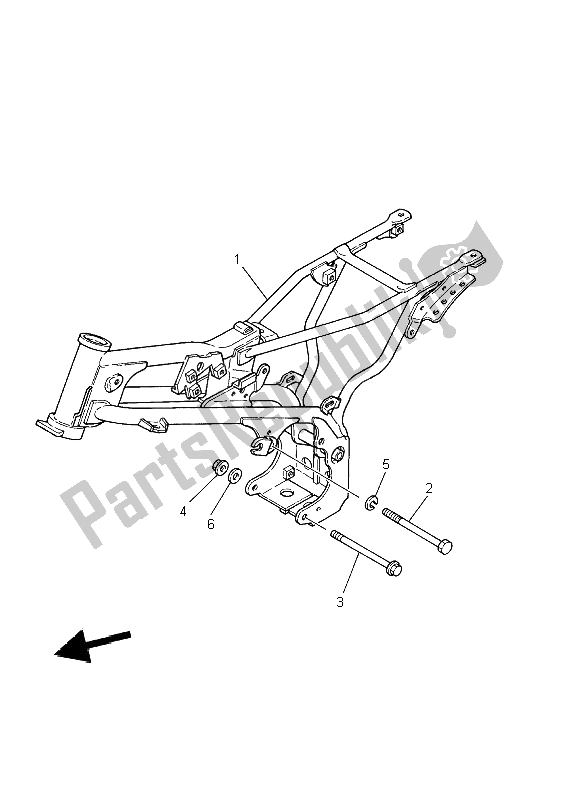 Toutes les pièces pour le Cadre du Yamaha PW 80 2002