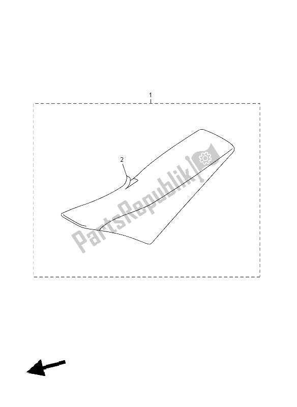 All parts for the Seat of the Yamaha YZ 450F 2008