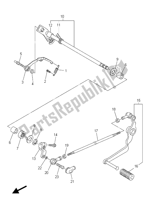 Tutte le parti per il Albero Del Cambio del Yamaha FZ8 S 800 2015