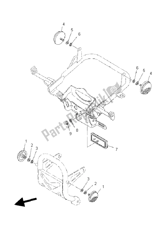 All parts for the Electrical 2 of the Yamaha YFM 660R 2003