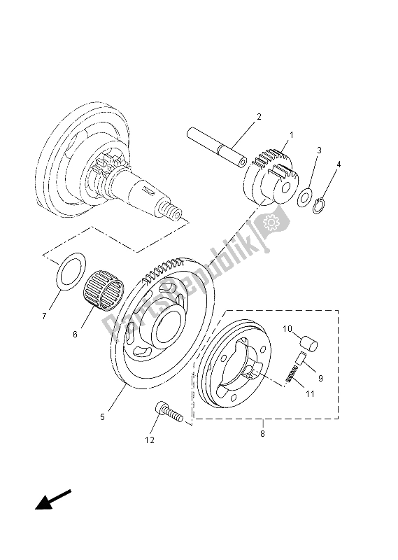 Todas as partes de Embreagem De Partida do Yamaha YZF R 125 2012