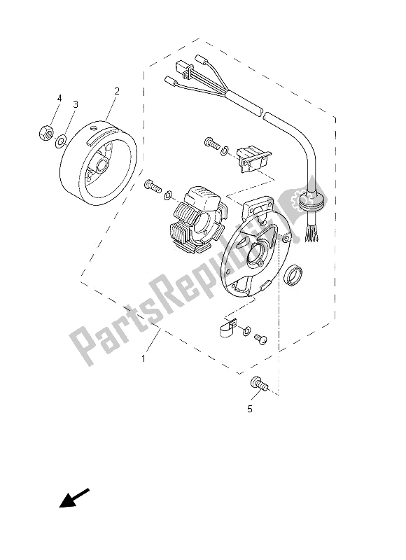 Tutte le parti per il Generatore del Yamaha CW 50 2013