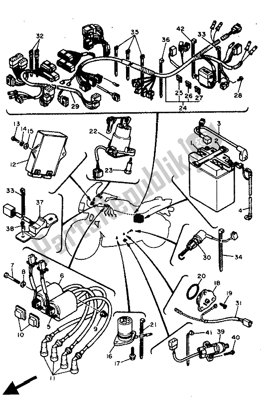 Todas las partes para Eléctrico 2 de Yamaha FJ 1200 1991