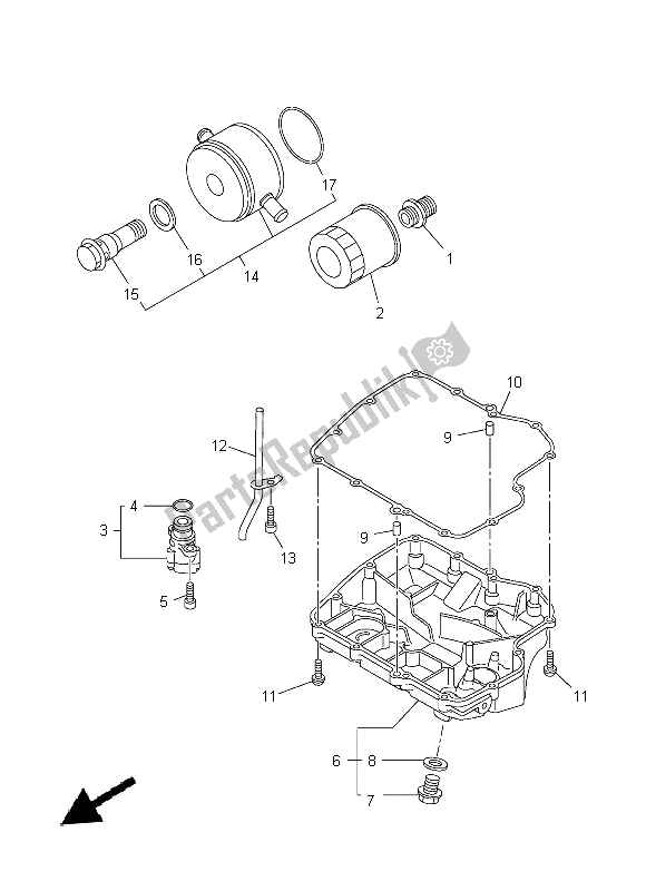 Tutte le parti per il Filtro Olio del Yamaha YZF R1 1000 2014