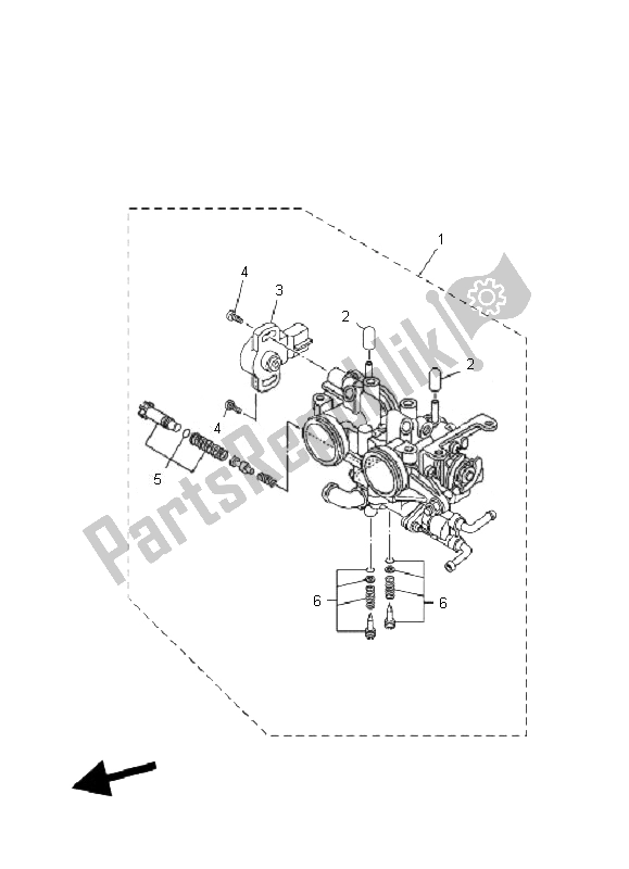 Wszystkie części do Wlot 2 Yamaha XP 500A T MAX 2010